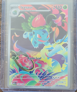 Pokemon Ivysaur Full Art Illustration Rare Holo 110 HP Me01 134/132 - Image 1