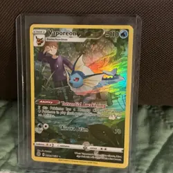 Pokemon TCG Brilliant Stars Pokemon Vaporeon Vaporeon Secret Rare Holo Gary Oak - Image 5