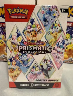 Pokemon TCG: S&V Prismatic Evolutions Booster Bundle (6pks) Factory Sealed - Image 1