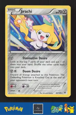 2015 Pokemon XY Roaring Skies 42/108 Jirachi Holo - Image 1