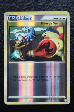 NM Pokemon Energy Switch 91/123 HeartGold SoulSilver Reverse Holo - Image 1