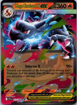 Mega Charizard X ex 013/094 - ME02: Phantasmal Flames Pokemon TCG NM - Image 1