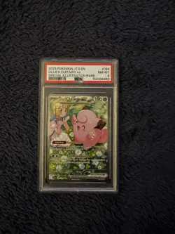 2025 POKEMON JOURNEY TOGETHER SPECIAL ILLUSTRATION LILLIE'S CLEFAIRY EX PSA 8 - Image 1