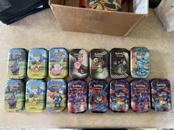 Pokemon Mini tins Empty - Image 1