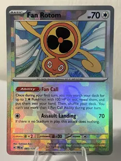 Fan Rotom Master Ball Pattern 085/131 SV: Prismatic Evolutions NM - Image 1