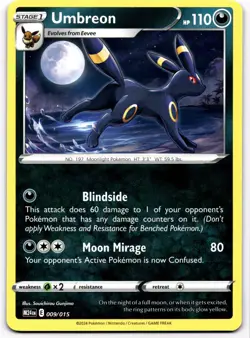 Umbreon Promo McDonald's Promos 2024 009/015 NM Pokemon - Image 1