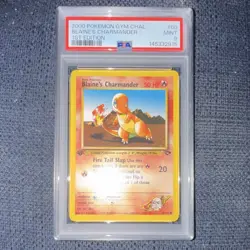 PSA 9 2000 Pokemon Gym Challenge 1st Edition Blaine's Charmander 60/132 - Image 1