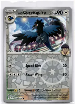 Hop's Corvisquire Reverse Holo Common SV09: Journey Together 134/159 NM Pokemon - Image 1
