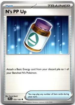 N's PP Up Uncommon SV09: Journey Together 153/159 NM Pokemon - Image 1
