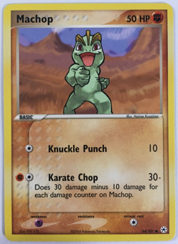 POKEMON MACHOP 64/101 EX HIDDEN LEGENDS COMMON NEAR MINT - Image 1