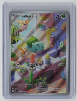 Bulbasaur 143/142 Pokemon Stellar Crown Illustration Rare Near Mint - Image 1