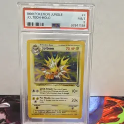 Pokemon Jolteon 4/64 Jungle Holo Rare Unlimited PSA 9 (1999 English) - Image 1