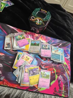 Pokemon Paldean Fates Bundle Holo & Reverse + Bulk 300+ Collection Lot - Image 1
