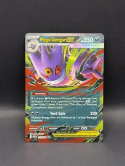 Mega Gengar ex 056/094 DOUBLE RARE HOLO Phantasmal Flames Me02 Pokemon English - Image 3