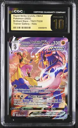 RAPID STRIKE URSHIFU VMAX Brilliant Stars Holo #TG21 CGC Pristine 10 Pokemon - Image 1