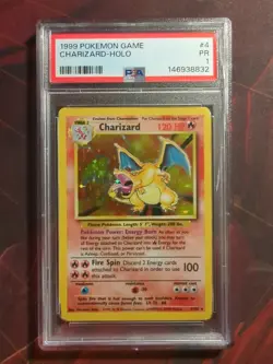 Charizard Holo Rare 4/102 1999 Pokemon Base Set Unlimited English PSA 1 - Image 1