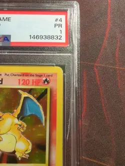 Charizard Holo Rare 4/102 1999 Pokemon Base Set Unlimited English PSA 1 - Image 4