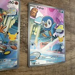 Pokemon First Partner Illustration Collection - Turtwig-Chimchar-Piplup NM/MINT - Image 4