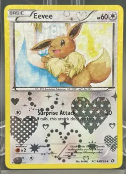Pokemon TCG Eevee RC14/RC25 Legendary Treasures Radiant Collection Holo - Image 1