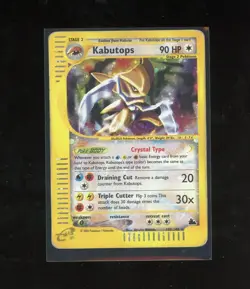 2003 Skyridge Kabutops Crystal Holo Foil 150/144 Secret Rare Pokemon Vintage - Image 1