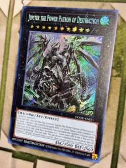 YuGiOh JUPITER THE POWER PATRON OF DESTRUCTION Secret Rare DOOD-ENSP1 - Image 1