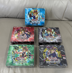 YuGiOh! 5x Booster Box Bundle 25th Anniversary - LOB, PSV, MRD, IOC, SRL Sealed - Image 1