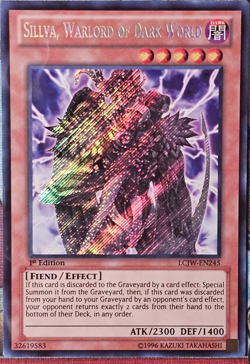 Yu-Gi-Oh! TCG Sillva, Warlord of Dark World LCJW-EN245 1st Edition Secret Rare - Image 1