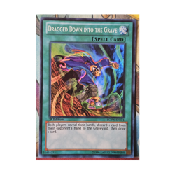Yu-Gi-Oh! TCG Dragged Down into the Grave LCYW-EN174 1st Edition Super Rare - Image 1