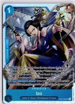 IZO ST22-002 SR Foil One Piece TCG Whitebeard Pirates Trading Card TCG - Image 1