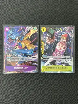 One Piece Trafalgar Law & Donquixote Rosinante Vol 6 Promos P-093 & OP12-108 NM - Image 1