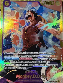 One Piece Monkey.D.Luffy EB02-061 Secret Holo - Image 3