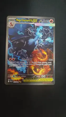 Mega Charizard X ex 125/094 SIR: Phantasmal Flames Pokemon Card - Image 1