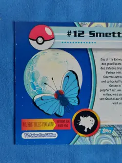 LP+ Butterfree #12 GERMAN Topps Series 1 1999 Deutsch Smettbo Pokemon Card - Image 5