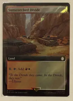 Sunscorched Divide Borderless Surge Foil - Universes Beyond: Fallout MTG - Image 1