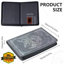 Trading Card Binder 540 Pockets YGO MTG Sport Cards Album Gray Blue - Image 2