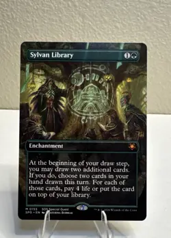 Sylvan Library (Borderless) Special Guests Regular Secrets Of Strixhaven - Image 1
