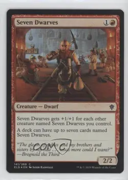Seven Dwarves Foil Magic: Throne of Eldraine ELD #141 - Image 1