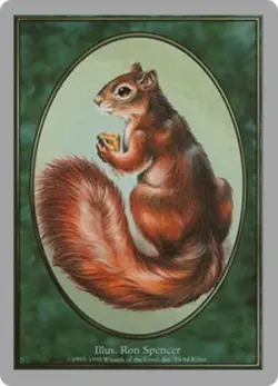 1x Squirrel Token Heavy Play MTG Magic - Kid Icarus - - Image 1