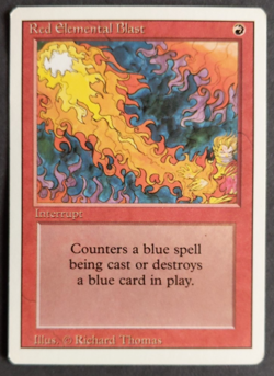 MTG Red Elemental Blast | Revised | NM | Red Instant | - Image 1