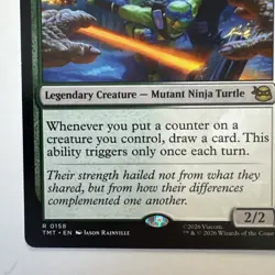 Mikey & Leo Chaos & Order MTG TMNT Rare Legendary Ninja Turtle 0158 - Image 5
