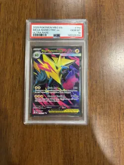 MEGA MANECTRIC EX #158 PSA 10 2025 POKEMON MEG EN-MEGA EVOLUTION ULTRA RARE - Image 1