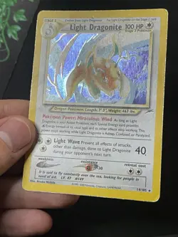 Pokemon TCG Light Dragonite Neo Destiny Holo Card 14/105 - Image 3