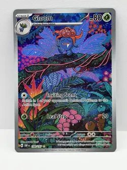 Pokemon TCG Obsidian Flames Gloom 198/197 Full Art Illustration Rare Holo - Image 1