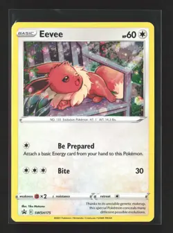 Pokemon SWSH: Sword & Shield Promo Cards #SWSH175 Promo,Holo Eevee - Image 1