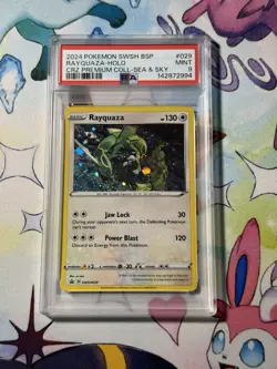 Rayquaza Black Star Promo SWSH029 PSA 9 MINT (Pokemon Crown Zenith 2024) - Image 1