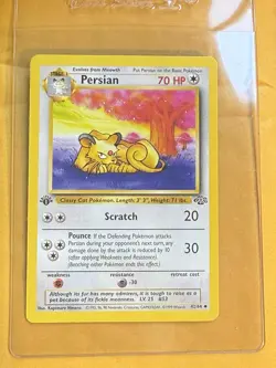 Persian 42/64 - 1st Edition Jungle Uncommon Pokemon Card TCG x Kagemaru Himeno - Image 1