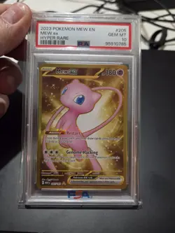 Mew EX 205/165 Hyper Rare GEM MINT PSA 10 Pokemon S&V 151 Mew EN - Image 1