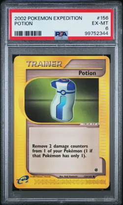2002 POKEMON EXPEDITION #156 POTION PSA 6 - Image 1
