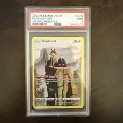 PSA 9 MINT Hoothoot Astral Radiance Full Art Holo 2022 Pokemon TG12/TG30 - Image 1