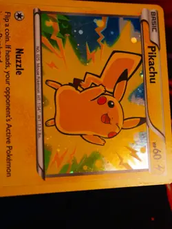 MP Pokemon (Cosmos Holo) PIKACHU Card XY Set 42/146 Foil The Lego Movie Promo - Image 4